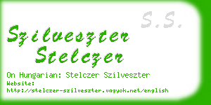 szilveszter stelczer business card